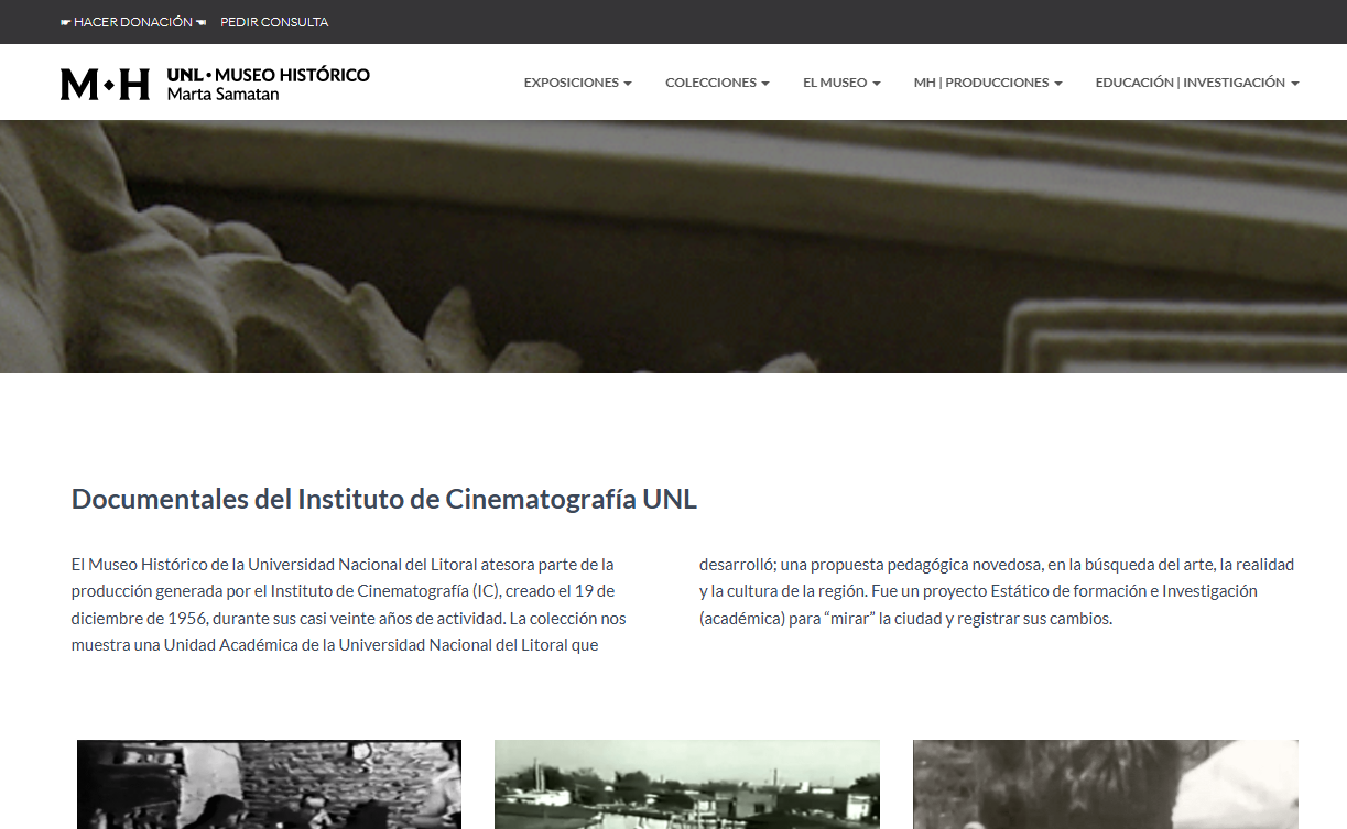 Ver documentales del Museo Histórico UNL